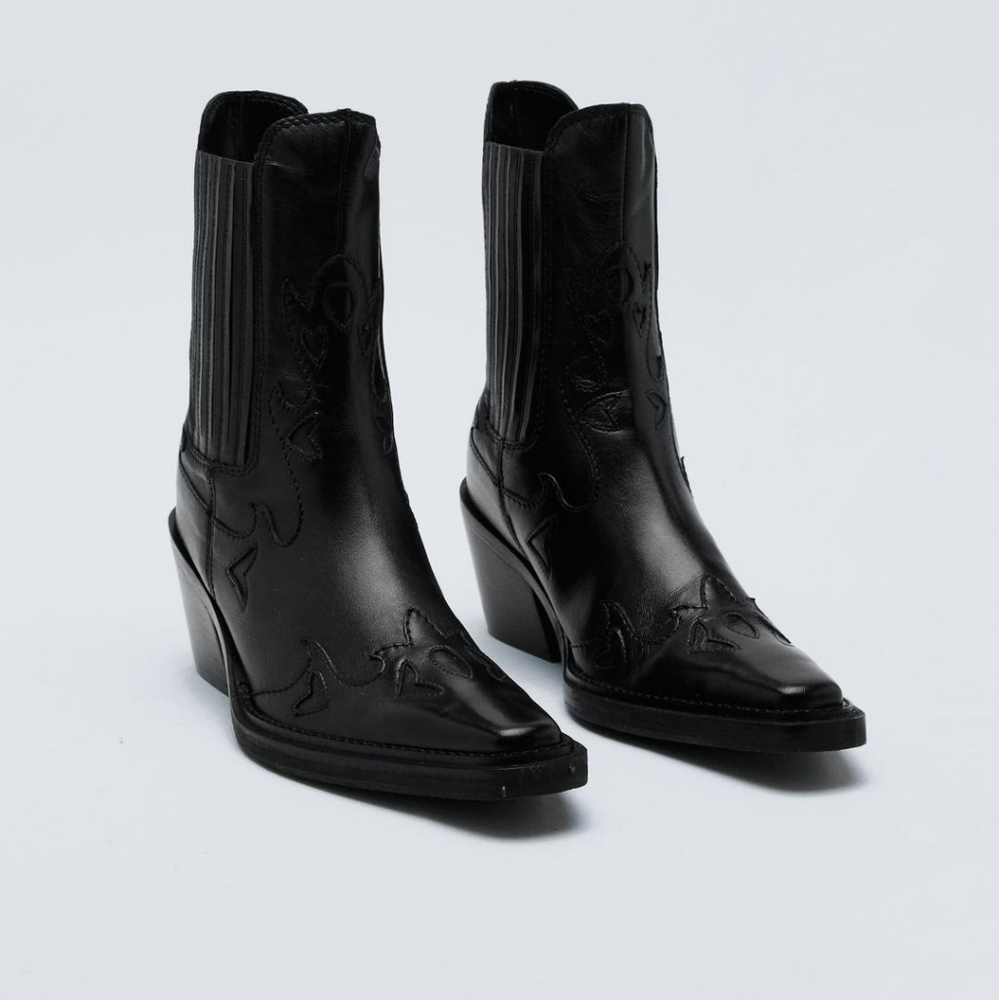 Leather Western boots